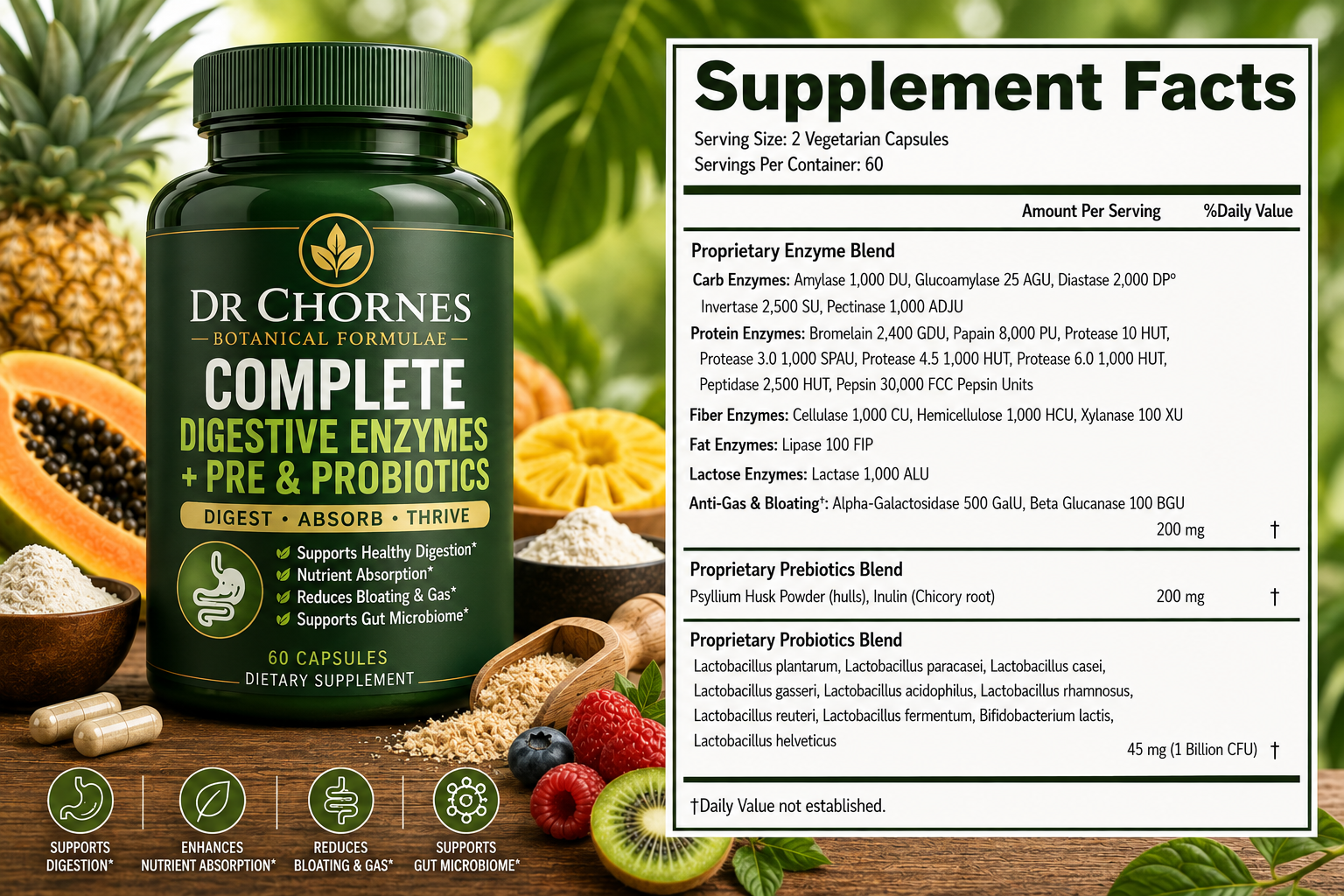 Digestive Enzymes + Pre & Probiotics
